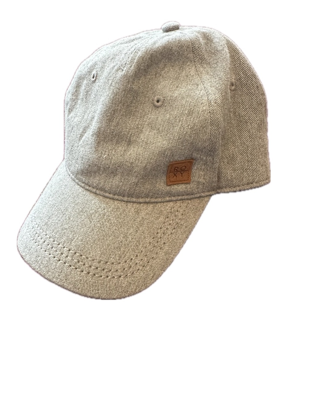 Roxy Light Heather Gray Casual Baseball Hat